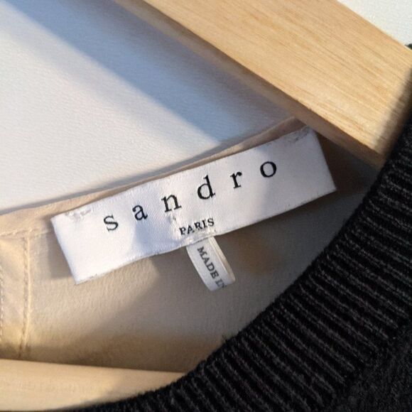 SANDRO paris | ipolit silk back sweater - Picture 4 of 9